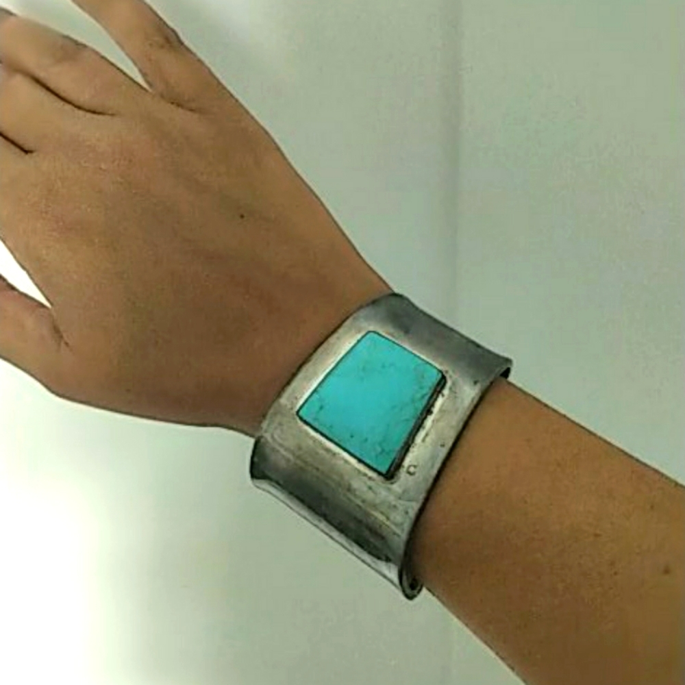 Silver and Turquoise Bracelet